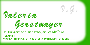 valeria gerstmayer business card